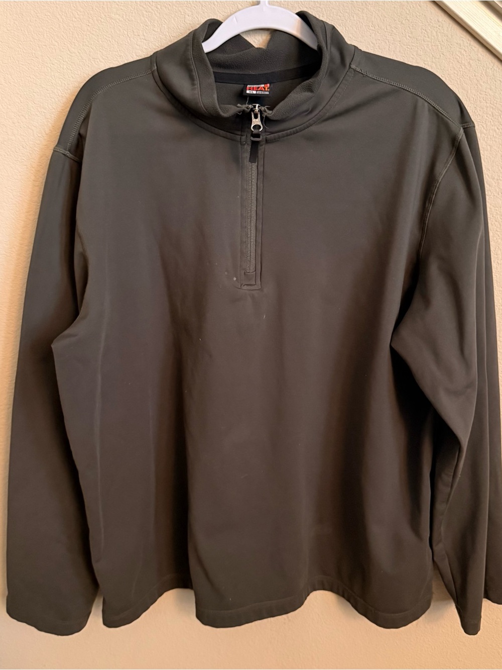 32 Degrees Sz XL Men 32 Heat 1/4 Zip Pullover Jacket Dark Gray